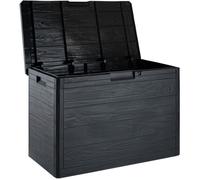 Toomax Coffre de rangement Woody's en résine 160 litres gris 77,5 x 44,5 x 52,7 cm