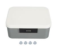 Coffre de Rangement Verrouillable D'une capacité de 9 L, Organisateur de Documents, Boîte de Verrouillage de Stockage par Mot de Passe à Double Couche, capacité Spacieuse,