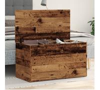 vidaXL Coffre de rangement Vieux bois 84x42x46 cm Bois d'ingénierie Style vintage