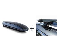Coffre de toit 460 litres en aluminium compatible avec la BMW Série 5 Touring KombiE39 97-04 serrure