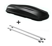 Coffre de toit/coffre à bagages CUBE470 + barres de toit RAPID compatibles avec VW Golf V (1K) Plus (5 portes) 05-08