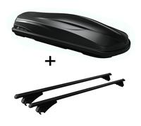 Coffre de toit/coffre à bagages CUBE470 + barres de toit Tiger Alu XL compatibles avec Kia Sorento (XM) à partir de 14 ans
