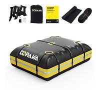 Coffre de Toit de Véhicule Sac de Toit Voiture pour Voyage Résistant aux Intempéries Matériau 1000D Pliable,Convient à Tous Les véhicules avec/sans Porte-Bagages