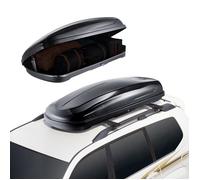VEVOR Coffre de Toit 220 L, Porte-Bagages de Toit Coque Rigide en ABS, avec Ouverture Double-Face 2 Sangles Renforcées, Aérodynamique, pour la Plupart des Barres Transversales, Voiture, SUV, Noir