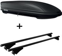 Coffre de toit MAA 400 litres mat + barres de toit Tiger Alu XL compatibles avec Kia Sorento (XM) à partir de 14 ans