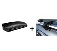 Coffre de toit MAA320M barres de toit en aluminium compatibles avec Kia Sportage JE 04-10 verrouillables