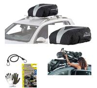 Coffre de toit pour barres de toit 270 litres pour voitures compatible avec Mercedes CLS 4P Coffre de voiture imperméable et résistant fond en métal L 100 x l 80 x H 26-40 cm