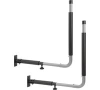 Coffre de toit pour voiture Montage mural Rack Télescopique pliable 50 kg Chargement kayak Crochet de rangement pour canoës Planche de surf