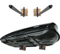 Coffre de toit pour voiture Support mural pour coffre de toit WSB.O gris 82cm garage acier bois 10178