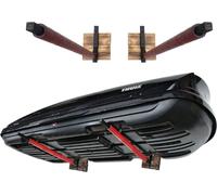 Coffre de toit pour voiture Support mural pour coffre de toit WSB.O rouge 82 cm pour garage acier bois 10176