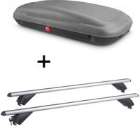 Coffre de toit VDP-BA400 + barres de toit en aluminium RB003 compatibles avec la Mini Paceman (3 portes) à partir de 2013