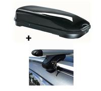 Coffre de toit VDP-FL580 Barres de toit en aluminium compatibles avec Ford Focus Turnier DAW 04-11 verrouillables