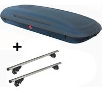 Coffre de toit VDPCA480 480Ltr carbonlook + barres de toit/rails VDP LION1 compatibles avec Subaru Impreza (GF) Station Wagon (5 portes) 92-00