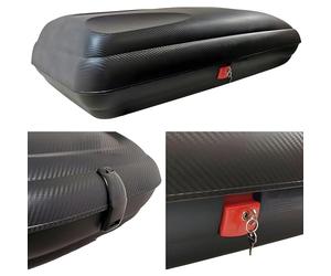 Coffre de toit verrouillable VDPBA320 320 l + barres de toit VDPLION1 compatible avec Seat Arona (5 portes) à partir de 2017.