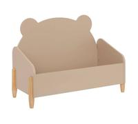 Atmosphera – Coffre à jouets Douceur Ourson MDF beige 61 x 44,2 cm