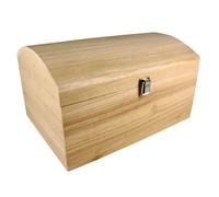 MÉGACRÉA Coffre en Bois Couvercle bombé A 35 x 25 x 19,5 cm