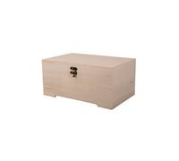 Rayher coffret en bois av. insert 2pcs 28x18x13,5 cm 6 sections nature, 64027505, Beige
