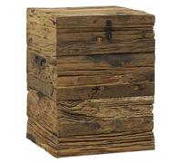 Aubry Gaspard - Coffre en bois massif recyclé Petit modèle marron