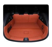 Coffre en Caoutchouc Tapis De Coffre De Voiture Convient pour BYD Sealion 7 2024 2025, Doublure De Coffre Arrière, Plateau De Sol en Cuir Bac de Coffre(Orange Full)