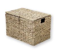 Coffre en Jacinthe d'Eau avec Couvercle - Bois - 50 cm X 35 cm X 33 cm - CALICOSY
