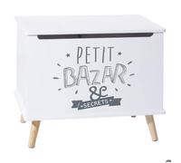 Atmosphera - Coffre enfant en bois - Blanc - 58x38 cm