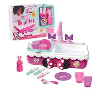 Coffre évier Magique de Minnie Mouse Disney Junior, 14 Accessoires, évier Fonctionnel, Jeux d’Imitation, Jouet pour Enfants de 3 Ans et Plus par Just Play