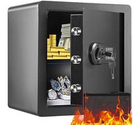 Coffre-fort 1,8 pieds cubes Home Safe Steel for Cash Gold 15,75x13x16,9 pouces for stocker de l'argent, des bijoux, des pistolets, des documents pour le travail