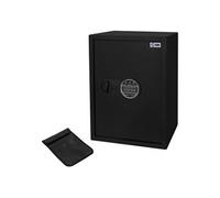 ECD Germany Coffre-Fort 43L 35x50x31 cm, en Acier, Fixation Mural, avec Lumière à Capteur, Clavier Numérique, Code PIN et Clé, Caisse Électronique pour Bijoux/Argent, Porte-Documents Ignifuge inclus