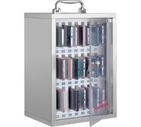 Coffre-fort à 12 emplacements en acier inoxydable pour téléphone portable avec serrure - Armoire de rangement pour salle de classe et usine pour sécuriser les appareils, parfait pour les écoles et les