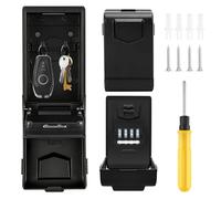 Coffre-fort à clés avec code numérique, grande boîte à clés à 4 chiffres avec éclairage code, étanche, antirouille, pour la maison, le bureau, l'école, le garage, etc