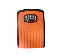 Coffre-fort à clés extérieur ， Boîte secrète de stockage de clés intelligentes étanche avec code Tuya APP déverrouillage mural antivol offre-fort organisateur(Oranje)