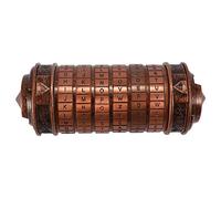 Coffre-fort à cylindre rétro serrures alphabétiques Da Vinci Code boîte-cadeau pour la Saint-Valentin et les anniversaires