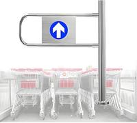 Coffre-fort à ouverture manuelle à 90° - Swi automatique pour marchés et entrepôts - Entrée 1 voie en acier inoxydable, design sécurisé de 50 x 100 cm pour un accès facile et sûr