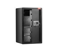 VEVOR Coffre-Fort à Porte Simple 113 L Déverrouillé par Clé et Mot de Passe Noir