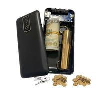 Coffre-fort anti-distraction | Coffre-fort secret de 14 cm | Cofre-forrt secret en ABS, robuste, camouflage, style batterie externe, pour bijoux et objets de valeur