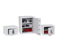 Phoenix Safe Coffre-fort de sécurité FORTRESS SS1181K – Serrure à clé, 8 L, fixation au sol, Blanc