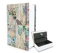 Coffre-fort avec serrure à combinaison, dictionnaire avec cachette secrète, coffre-fort créatif pour clés, diary, argent et bijoux, boîte de rangement cachée pour la maison, antivol