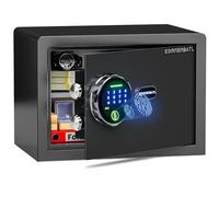 Coffre-fort biométrique intelligent avec verrouillage d'empreintes digitales (24 cm H x 24 cm P x 35 cm l), petit coffre-fort avec mode silencieux, clavier rétroéclairé et lumière LED, caja fuerte