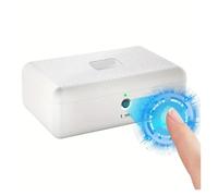 Coffre-fort biométrique pour empreintes digitales pour la maison - Boîte de rangement sécurisée pour bijoux et documents confidentiels - Coffre-fort caché avec compartiment pour cosmétiques