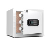 Coffre-fort biométrique pour petite armoire murale avec quatre façons de déverrouiller une boîte de sécurité personnelle avec fonction d'alarme