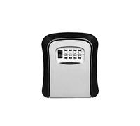 Coffre-fort, Boîte de serrure à clé, coffre-fort en alliage d'aluminium fixé mur Boîtes verrouillage stockage clés combinaison 4 chiffres résistantes aux intempéries(Metal-01)