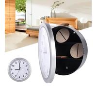 Coffre-fort caché - Maison Securité - Mural horloge temps - argent - ABS - 25 * 7cm