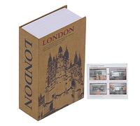 Coffre-fort CHEOTIME Diversion Book avec serrure à combinaison, coffre-fort caché en acier inoxydable, boîte de rangement secrète intérieure, boîte de cachette d'argent pour