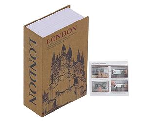 Coffre-fort CHEOTIME Diversion Book avec serrure à combinaison, coffre-fort caché en acier inoxydable, boîte de rangement secrète intérieure, boîte de cachette d'argent pour