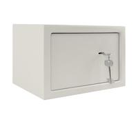 Coffre-fort Coffre-fort de meubles avec serrure à double panneton Coffre-fort mural avec 2 clés et vis de fixation Coffre-fort d'armoire Coffre-fort d'argent pour la maison, 31 x 20 x 20 cm CEEDIR