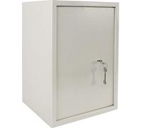 Coffre-fort Coffre-fort de meubles avec serrure à double panneton Coffre-fort mural avec 2 clés et vis de fixation Coffre-fort d'armoire Coffre-fort d'argent pour la maison, 35 x 50 x 31 cm CEEDIR