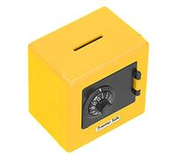 Coffre-fort Coin Cash Banks, Serrure codée Mallette de rangement d'argent Mot de passe invariable Élégant Simple pour une utilisation quotidienne(jaune)