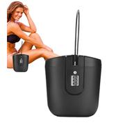 Coffre-fort De Chaise De Plage Portable Antivol Et Coffre-fort De Voyage, Boîte De Verrouillage À Clé Étanche Avec Code Combiné, Coffre-fort De Voyage Mobile Et Coffre-fort De Plage