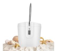 Coffre-fort De Chaise De Plage Portable Antivol Et Coffre-fort De Voyage, Boîte De Verrouillage À Clé Étanche Avec Code Combiné, Coffre-fort De Voyage Mobile Et Coffre-fort De Plage