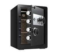 Coffre-fort de combinaison de cadran Premium pour les objets de valeur, étagère intérieure réglable, stockage de bijoux en argent sécurisé, boîte de sécurité domestique robuste de 15x13x18 pouces avec